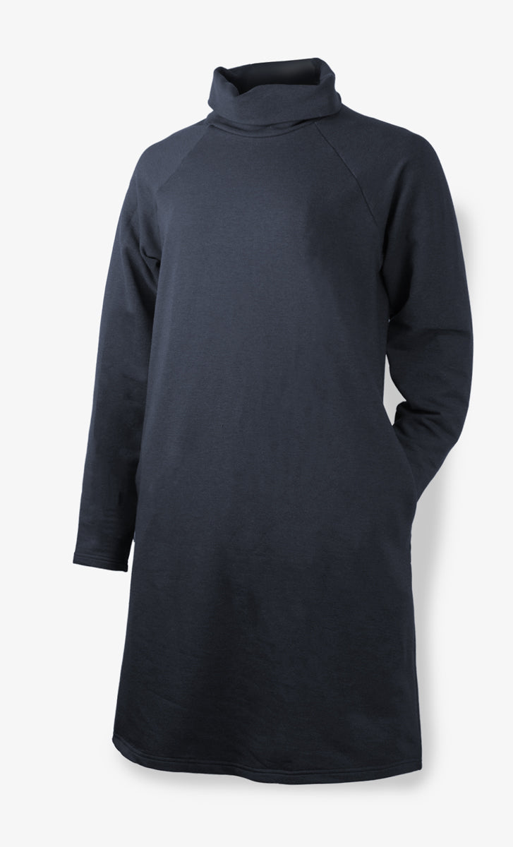 Black Tencel Fleece Dress - Taiga