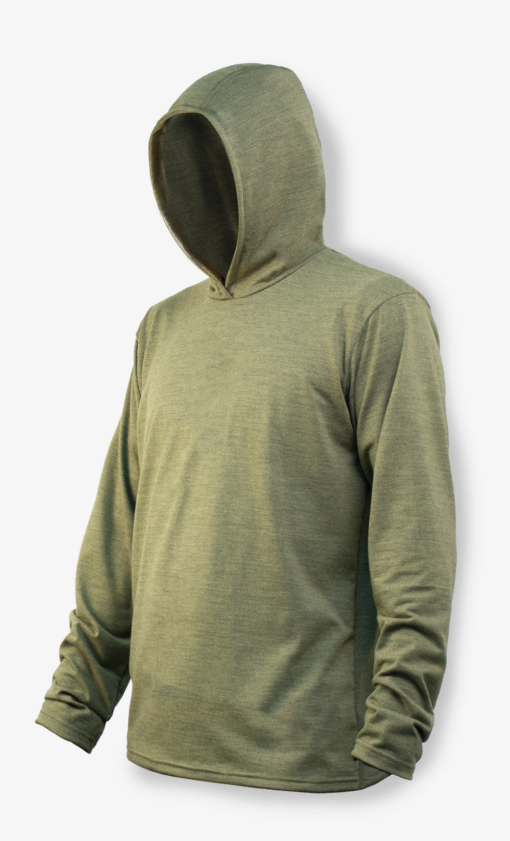 Capuchon Homme Mérinos Flanelle - Asperge