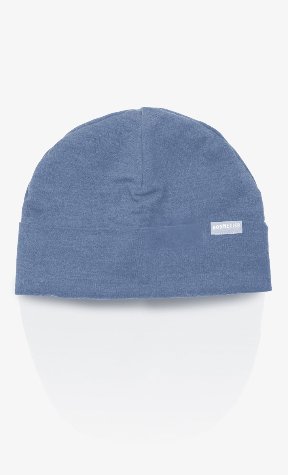 Tuque Mérinos Toundra Flanelle - Bleu Chiné