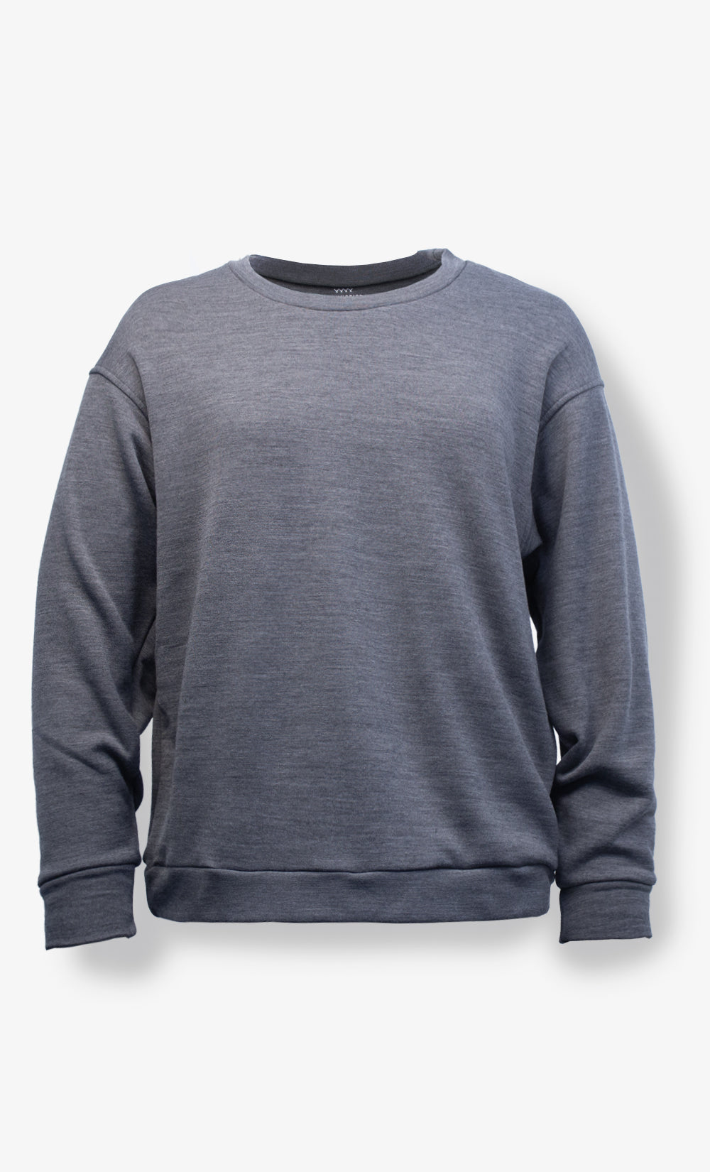 Long sleeve quilted Merino wool Grey